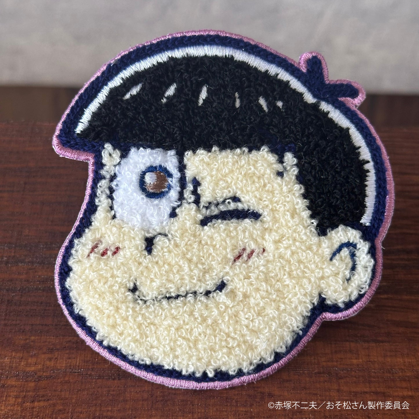 【大阪予約分】6つ子フェイス サガラ刺繍コースター　トド松