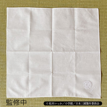 大和紋章 刺繍ハンカチーフ