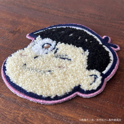 【大阪予約分】6つ子フェイス サガラ刺繍コースター　トド松