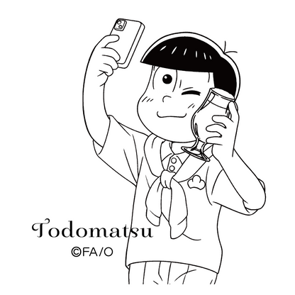 【大阪予約分】ちゃんとしたビアグラス　チューリップグラス - トド松 edition -